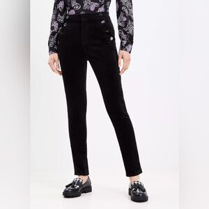Loft Curvy  Mariner Skinny Velvet Pants (SKU432)